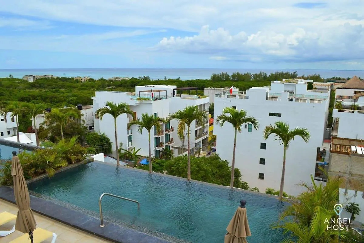 Studio On 5Th, Pvt Balcony, Oceanview Roof Pool Playa del Carmen